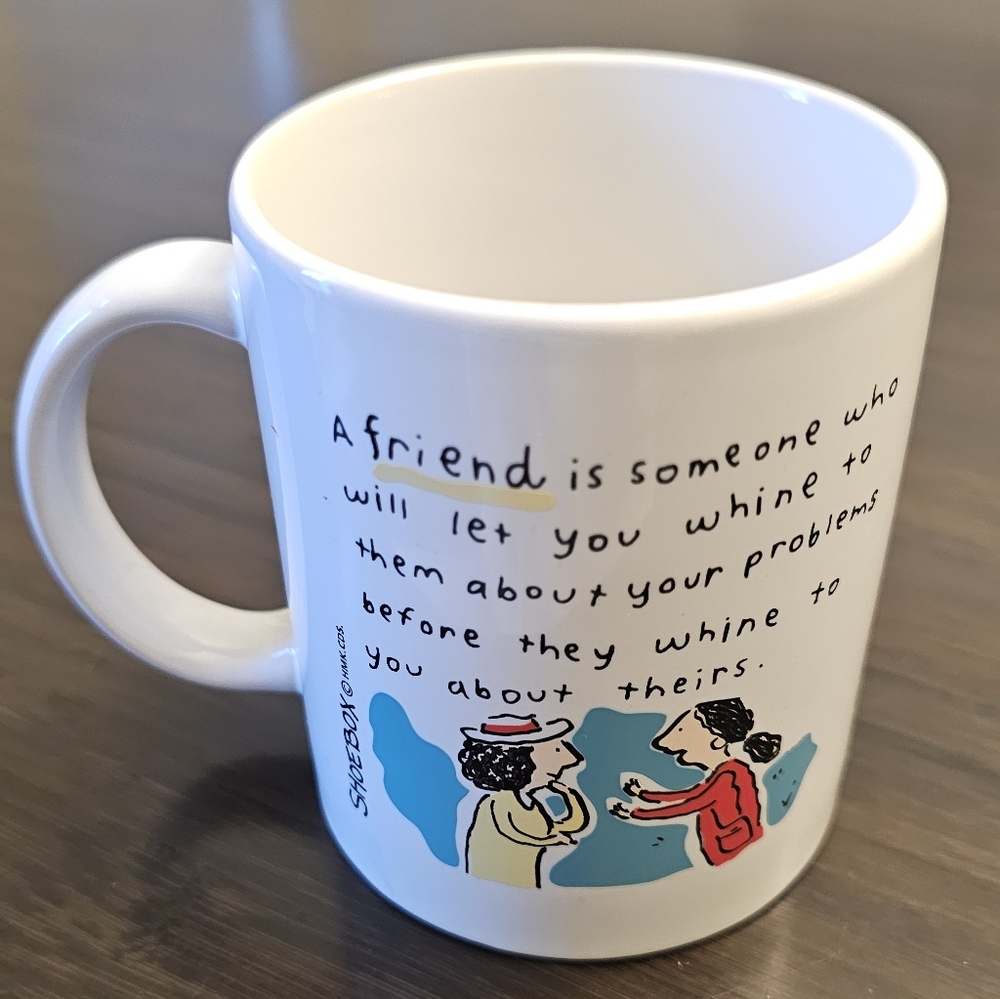 Shoebox White Ceramic Mug